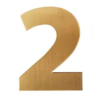 Цифра Totem 2 злато със самозалепващ се гръб, Gold 02