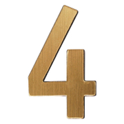 Цифра Totem 4 злато със самозалепващ се гръб, Gold 01 - product - 094 TOT3710