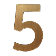 Цифра Totem 5 злато със самозалепващ се гръб, Gold 01 - product - 094 TOT3711