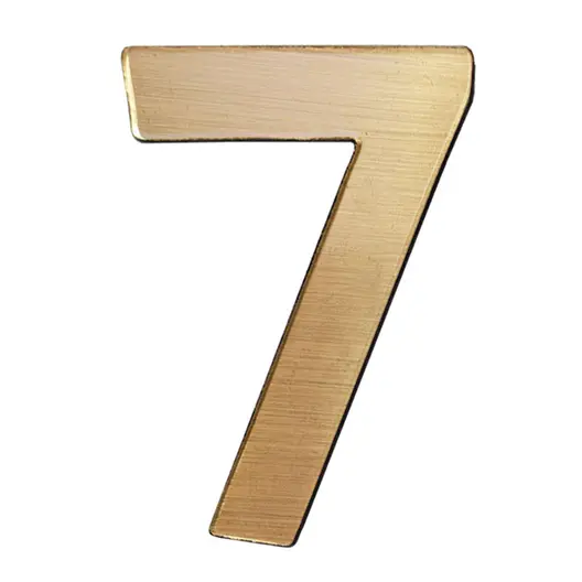Цифра Totem 7 злато със самозалепващ се гръб, Gold 01