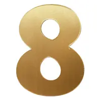 Цифра Totem 8 злато със самозалепващ се гръб, Gold 02