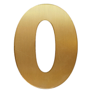 Цифра Totem 0 злато със самозалепващ се гръб, Gold 02 - product - 094 TOT3726