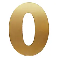 Цифра Totem 0 злато със самозалепващ се гръб, Gold 02