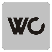 Табелка Totem за врата инокс WC - product - 094 TOT3727