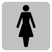 Табелка Totem за врата инокс WC жени - product - 094 TOT3728