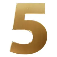 Цифра Totem 5 злато със самозалепващ се гръб, Gold 02