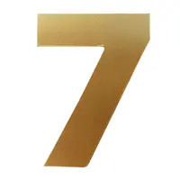 Цифра Totem 7 злато със самозалепващ се гръб, Gold 02