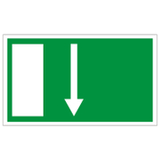 Знак лепенка Totem указателен Посока на движение 03 250х147 мм - product - 094 TOT3738