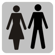 Табелка Totem за врата инокс WC мъже и жени - product - 094 TOT3730