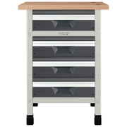 Маса Wolfcraft работна 1 модул с 4 чекмеджета 650x650x860 мм, 600 кг, No4 - product - 094 WLF2419