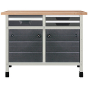 Маса Wolfcraft работна 2 модула с 3 чекмеджета и 2 врати 1130x650x860 мм, 600 кг, No7 - product - 094 WLF2426