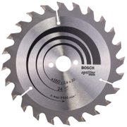 Диск циркулярен за рязане Bosch на дърво напречно надлъжно с HM пластини  160 мм, 20 мм, 1.6 мм, 24 z, Optiline Wood - product - 095 BSH 089