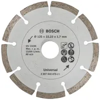 Диск диамантен за сухо рязане Bosch универсален  125 мм, 22.23 мм, 2 мм, Universal