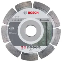 Диск диамантен за сухо рязане Bosch на тухли, бетон и керемиди  125 мм, 22.23 мм, 1.6 мм, Standard for Concrete