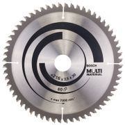 Диск циркулярен за рязане Bosch универсален с HM пластини  216 мм, 30 мм, 1.8 мм, 60 z, Multi Material - product - 095 BSH 855