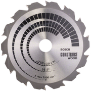 Диск циркулярен за рязане Bosch на дърво грубо с HM пластини  210 мм, 30 мм, 1.8 мм, 14 z, Construct Wood - product - 095 BSH 868