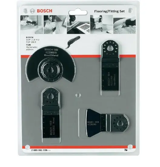 Нож за многофункционален осцилатор Bosch комплект Starlock, 4 бр.