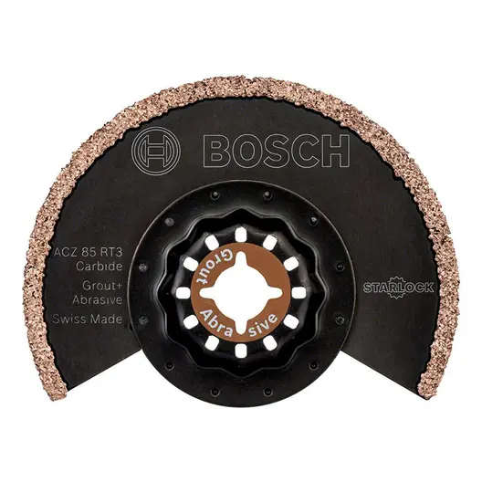 Нож за многофункционален осцилатор Bosch  полукръгъл 85 мм, Starlock, HM стомана, ACZ 85 RT
