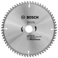 Диск циркулярен за рязане Bosch на алуминий с HM пластини  230 мм, 30 мм, 2.2 мм, 64 z, Eco for Aluminium