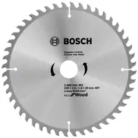Диск циркулярен за рязане Bosch на дърво грубо напречно с HM пластини  230 мм, 30 мм, 1.8 мм, 48 z, Eco for Wood