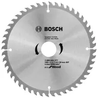 Диск циркулярен за рязане Bosch на дърво фино напречно надлъжно с HM пластини  190 мм, 30 мм, 1.4 мм, 48 z, Eco for Wood