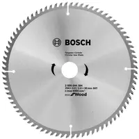Диск циркулярен за рязане Bosch на дърво фино напречно надлъжно с HM пластини  254 мм, 30 мм, 2 мм, 80 z, Eco for Wood