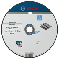 Диск карбофлексен за рязане Bosch на метал  230 мм, 3 мм, 22.23 мм, PRO Metal