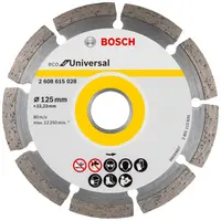 Диск диамантен за сухо рязане Bosch универсален  125 мм, 22.23 мм, 2 мм, Eco for Universal