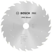 Диск карбиден за рязане Bosch на дърво  165 мм, 20 мм, 1 мм, 24 z, PRO Wood cordless