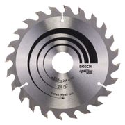 Диск циркулярен за рязане Bosch на дърво напречно надлъжно с HM пластини  165 мм, 30 мм, 1.6 мм, 24 z, Optiline Wood - product - 095 BSH1546