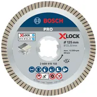 Диск диамантен за сухо рязане Bosch на керамика, теракот и фаянс  125 мм, 22.23 мм, 1.4 мм, PRO Ceramic X-Lock