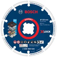Диск диамантен за сухо рязане Bosch на метал  125 мм, 22.23 мм, Expert Diamond Metal Wheel X-Lock