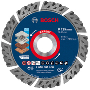 Диск диамантен за сухо рязане Bosch универсален  125 мм, 22.23 мм, 2.2 мм, Expert Multi Material - product - 095 BSH1865