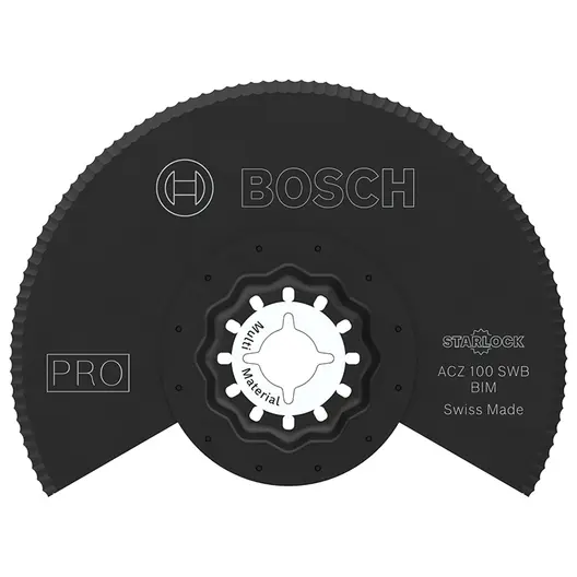 Нож за многофункционален осцилатор Bosch  полукръгъл 100 мм, Starlock, BiM, ACZ 100 SWB