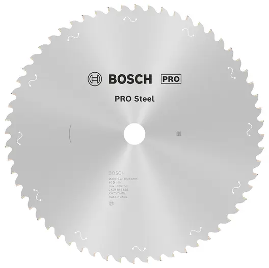 Диск циркулярен за рязане Bosch на метали с HM пластини  305 мм, 25.4 мм, 1.8 мм, 60 z, PRO Steel