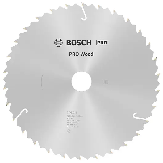 Диск циркулярен за рязане Bosch на дърво напречно надлъжно с HM пластини  235 мм, 30 мм, 1.8 мм, 30 z, PRO Wood