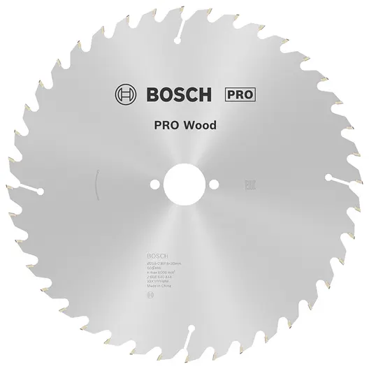 Диск циркулярен за рязане Bosch на дърво напречно надлъжно с HM пластини  254 мм, 30 мм, 1.8 мм, 60 z, PRO Wood