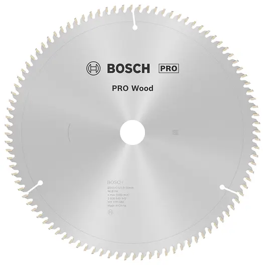 Диск циркулярен за рязане Bosch на дърво напречно надлъжно с HM пластини  305 мм, 30 мм, 1.8 мм, 96 z, PRO Wood