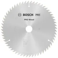 Диск циркулярен за рязане Bosch на дърво напречно надлъжно с HM пластини  254 мм, 30 мм, 1.4 мм, 60 z, PRO Wood