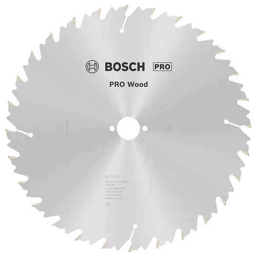 Диск циркулярен за рязане Bosch на дърво напречно надлъжно с HM пластини  315 мм, 30 мм, 2.2 мм, 28 z, PRO Wood