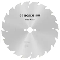 Диск циркулярен за рязане Bosch на дърво напречно надлъжно с HM пластини  315 мм, 30 мм, 2.2 мм, 20 z, PRO Wood