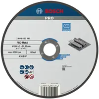 Диск карбофлексен за рязане Bosch на метал  180 мм, 3 мм, 22.23 мм, PRO Metal
