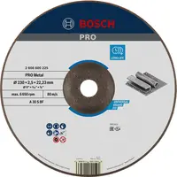 Диск карбофлексен за рязане Bosch на метал  230 мм, 2.5 мм, 22.23 мм, PRO Metal