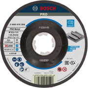 Диск карбофлексен за рязане Bosch на метал  115 мм, 22.23 мм, 2.5 мм, PRO Metal X-Lock - product - 095 BSH2024