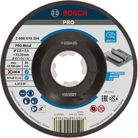 Диск карбофлексен за рязане Bosch на метал  115 мм, 2.5 мм, 22.23 мм, PRO Metal X-Lock