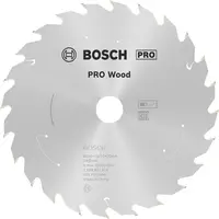 Диск карбиден за рязане Bosch на дърво  150 мм, 20 мм, 1 мм, 24 z, PRO Wood cordless