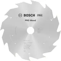 Диск карбиден за рязане Bosch на дърво  165 мм, 20 мм, 1 мм, 12 z, PRO Wood cordless