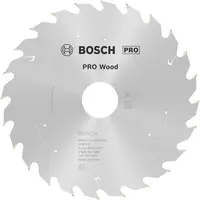 Диск карбиден за рязане Bosch на дърво  165 мм, 30 мм, 1 мм, 24 z, PRO Wood cordless