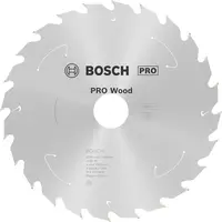 Диск карбиден за рязане Bosch на дърво  190 мм, 20 мм, 1.1 мм, 24 z, PRO Wood cordless