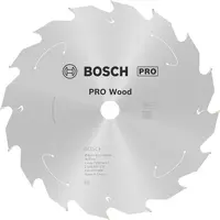 Диск карбиден за рязане Bosch на дърво  184 мм, 16 мм, 1.1 мм, 16 z, PRO Wood cordless